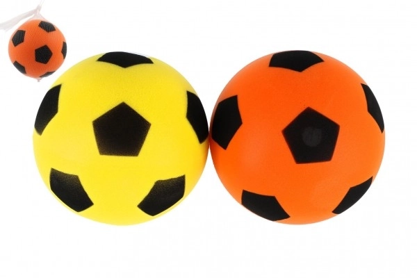 Schaumstoff-Fußball 18cm in Netz