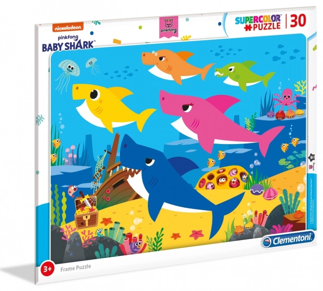 Clementoni Baby Shark Rahmenpuzzle 30 Teile