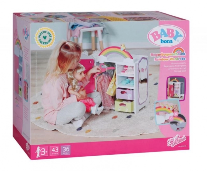 Baby Born Regenbogen Schrank