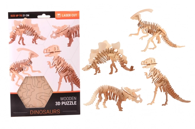 Holz 3D Puzzle Dinosaurier