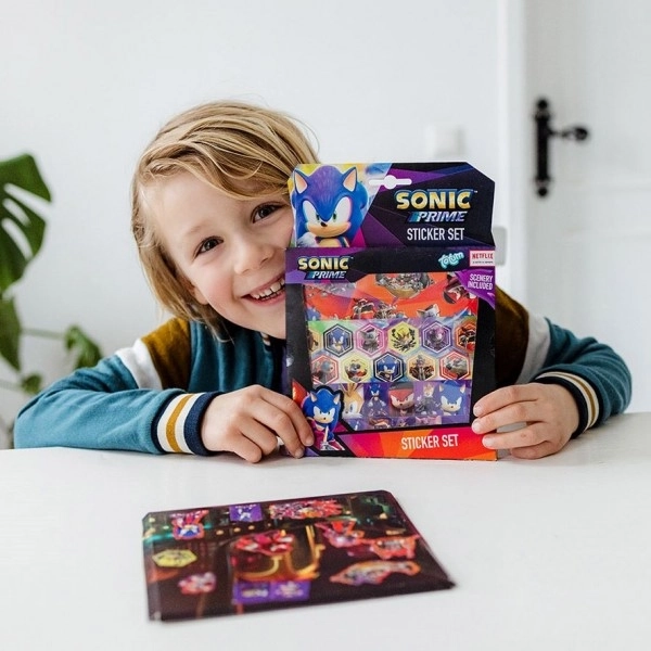 Sonic Geschenkbox mit Aufklebern