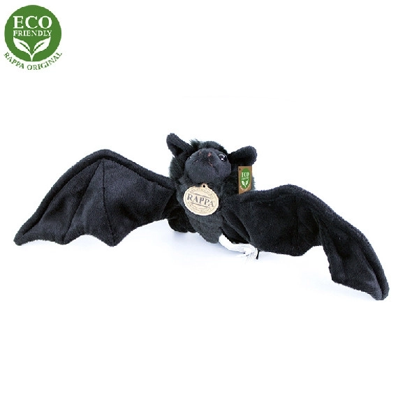 Plüschfledermaus Schwarz 16 cm Eco-Friendly