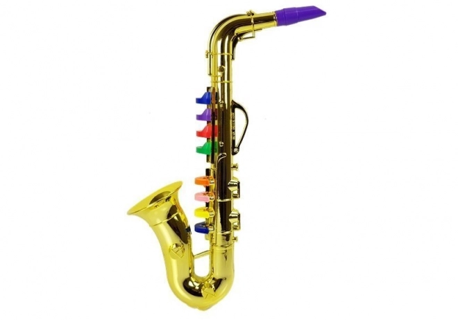 Goldenes Spielzeugsaxophon für Kinder