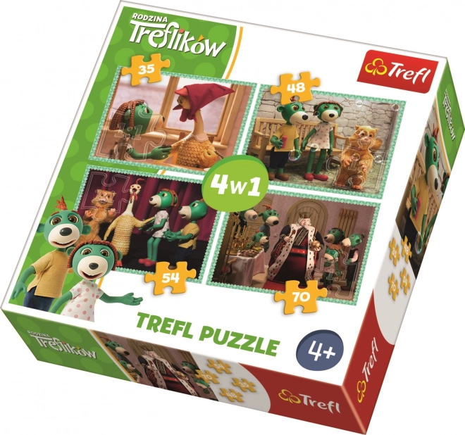 Trefl Puzzle Treflíci Set 4-in-1