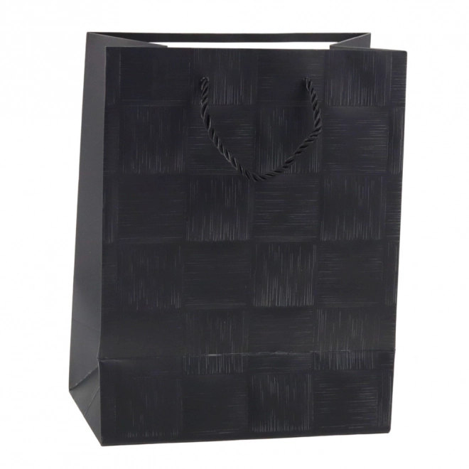 Elegante Geschenktasche mit Reliefmuster von Quadraten