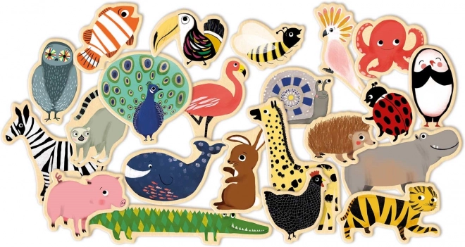 Magnetische Zoo-Tiere Spielset