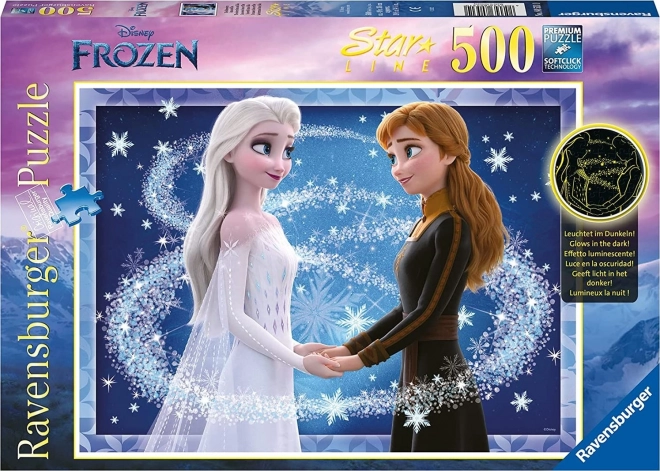 Leuchtendes Puzzle Die Eiskönigin - Anna und Elsa 2023