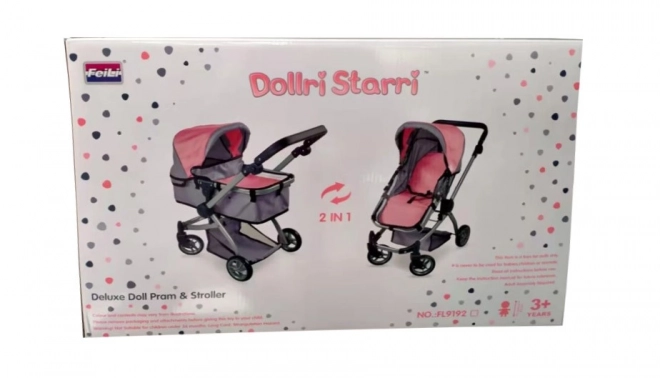 Metalpuppenwagen 2-in-1