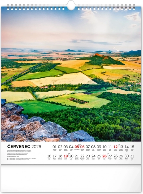 Wandkalender Tschechische Republik 2026