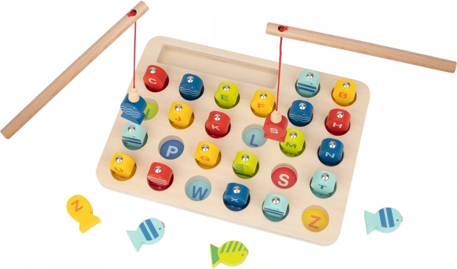 Holzangelspiel Buchstaben Lernen Tooky Toy