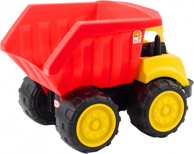 Großer Kindersandkipper - Baufahrzeug rot-gelb