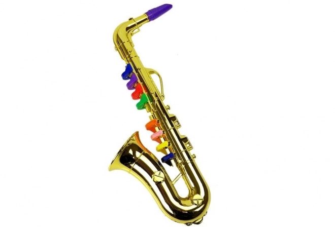 Goldenes Spielzeugsaxophon für Kinder
