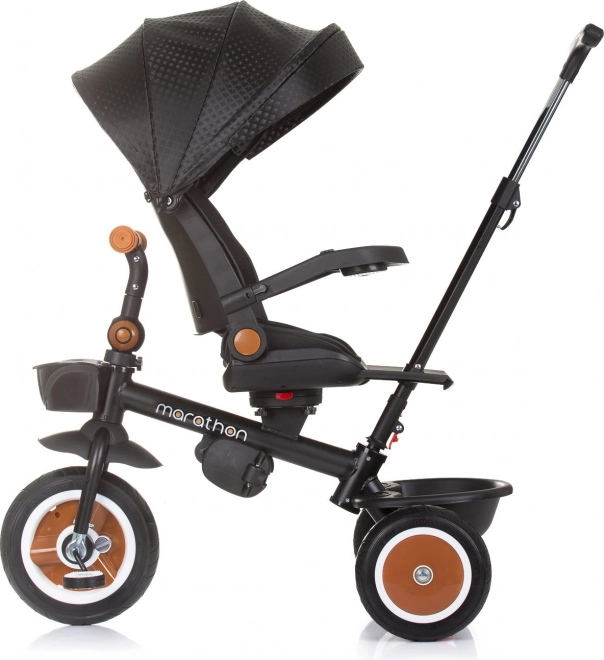 Chipolino Tretroller mit Dach Marathon 2-in-1 Obsidian