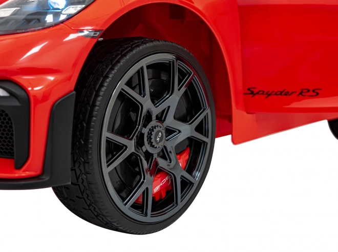 Elektrisches Spielzeugauto Porsche 718 mit MP4-Audiopanel – Rot