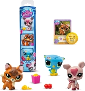 Littlest Pet Shop 3 Figuren - verschiedene Arten