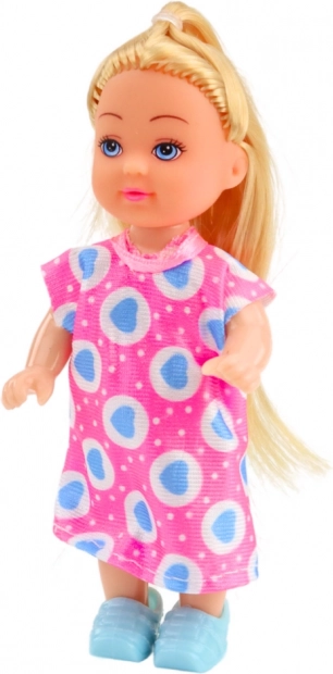 Mini-Puppen-Haarpflegeset Rosa Kleid
