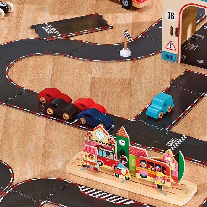 Set mit 4 Holzautos Vilacity