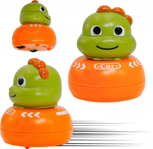 Dinosaurier–Auto und Tic-Tac-Toe 2-in-1