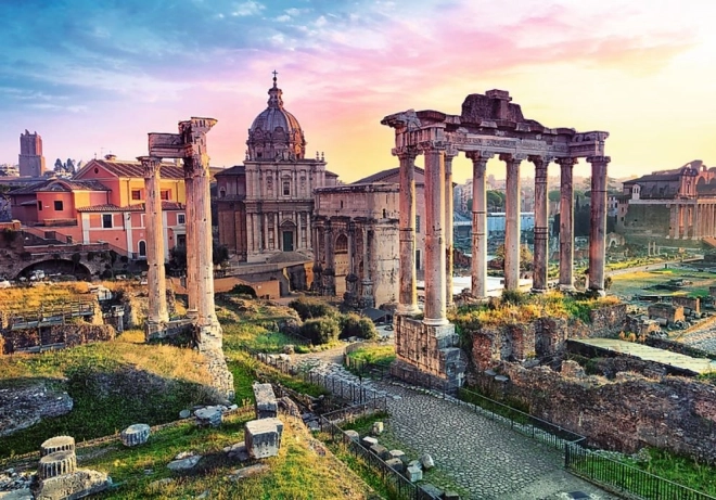 Ikonische Szene des Forum Romanum