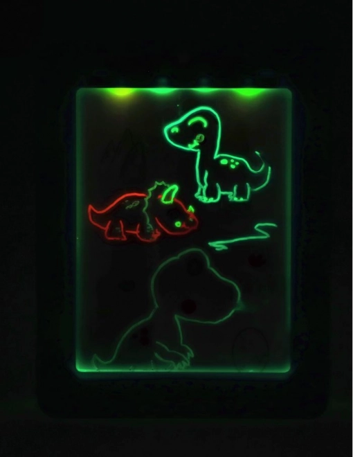 Neon-Zeichentafel mit Saugnäpfen