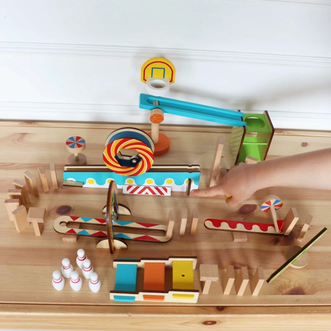 Verrückte Holz-Domino-Spiele