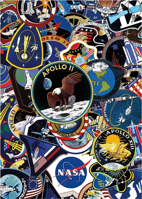 AQUARIUS Puzzle NASA Missions-Abzeichen 1000 Teile