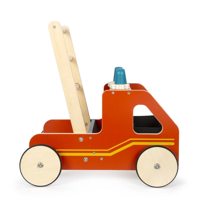 Holz-Kinderlauflernwagen Feuerwehr