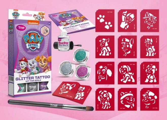 TyToo Glitzertattoos PAW Patrol für Mädchen