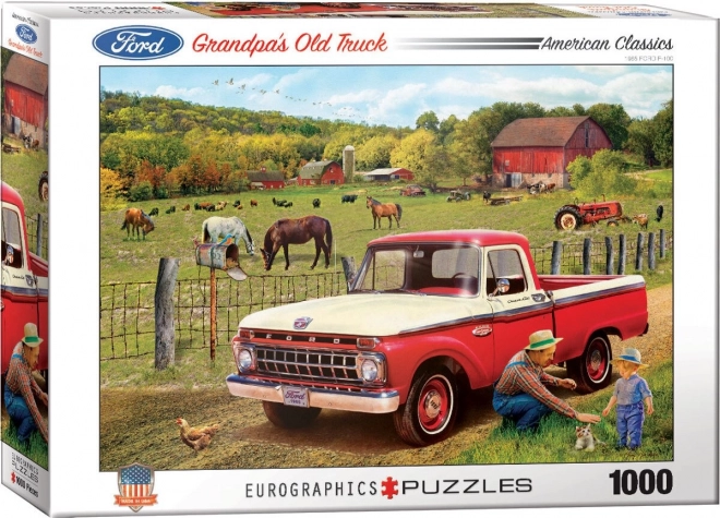 Eurographics Puzzle Großvaters Auto 1000 Teile