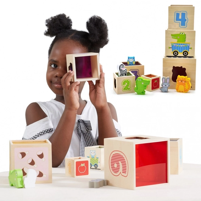 Holz Stapelwürfel für Kinder