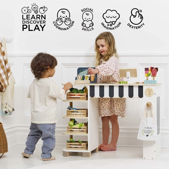Le Toy Van Verkaufsstand mit Kasse und Zubehör
