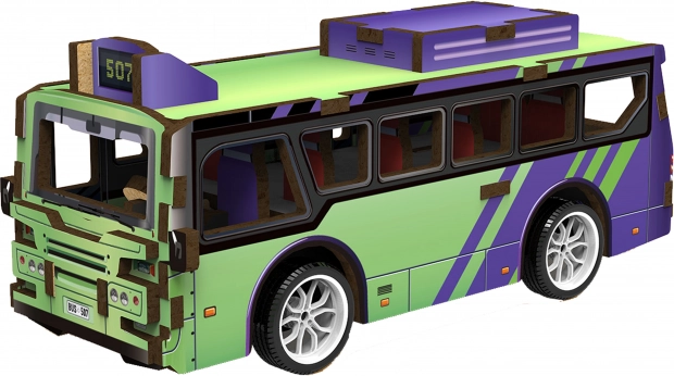 3D Holzpuzzle Bus