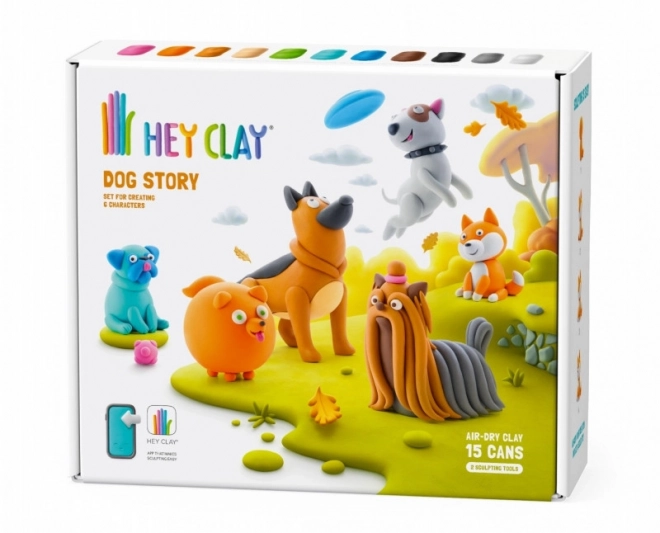 Hey Clay: Hundegeschichten - Set mit Modelliermasse