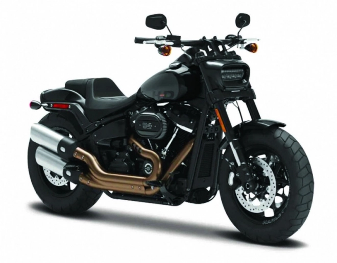 Metallmodell HD 2022 Fat Bob 114 1/18 Schwarz