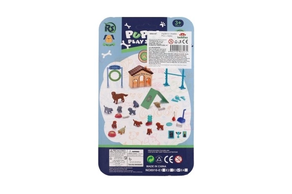 Hundespielset mit Hundehütte und Zubehör