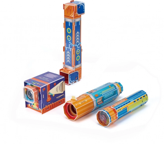3D-Puzzle-Set mit Farben und Licht