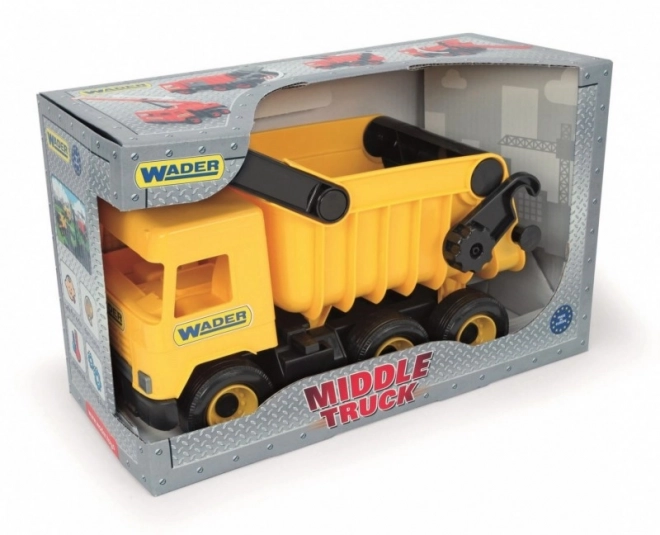 Gelber Kipper Middle Truck 38 cm