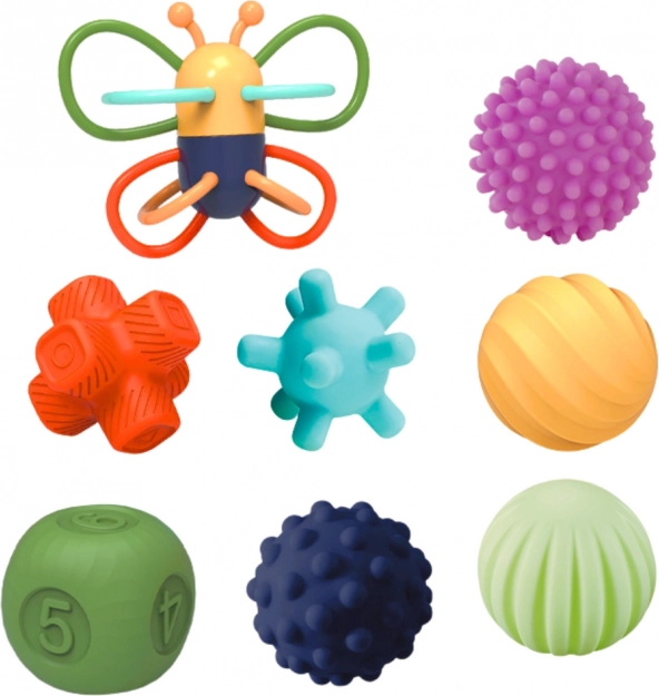 Set aus weichen sensorischen Bällen Lernhafter Schmetterling 8 Stück