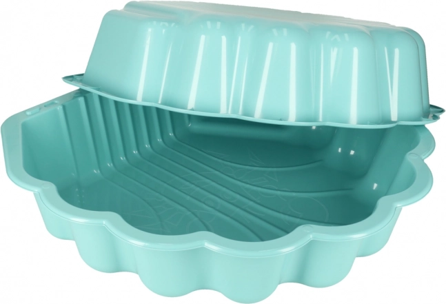 Muschel-Sandkasten 2in1 - Pool und Sandkasten mit Schließfunktion