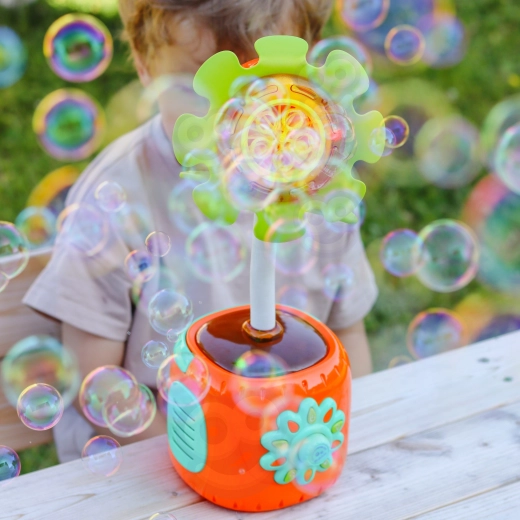 Automatische Seifenblasenshow per Knopfdruck