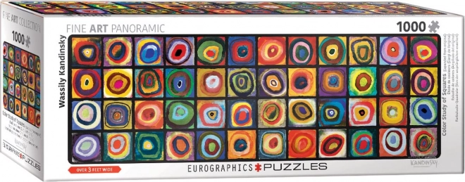 Panorama-Puzzle Farbenstudie Quadrate 1000 Teile