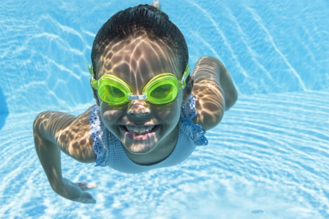 Schwimmbrille für Kinder Hydro-Swim Bestway Blau – Grün