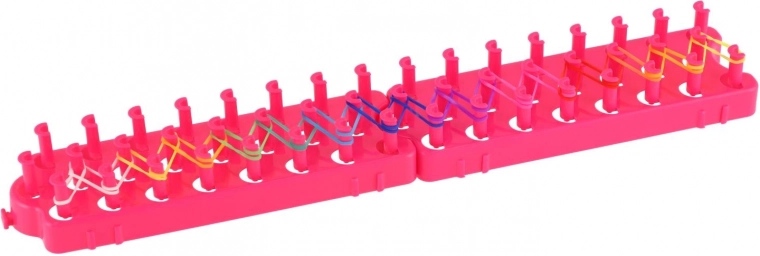 Dreireihiger Webrahmen für verschiedene Muster