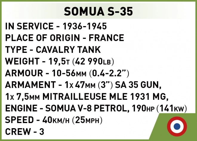 Historische Sammlung Somua S-35 Bausteine