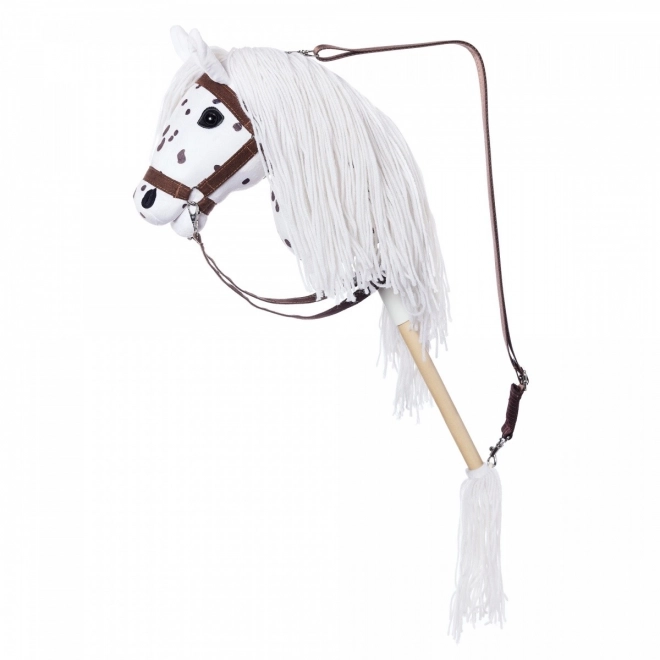 Steckenpferd Hobby Horse aus der HOPPIHORSE Sport Edition in der Farbe weißer Leopard