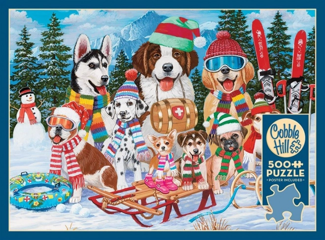 Schneefreude Puzzle 500 Teile von Cobble Hill