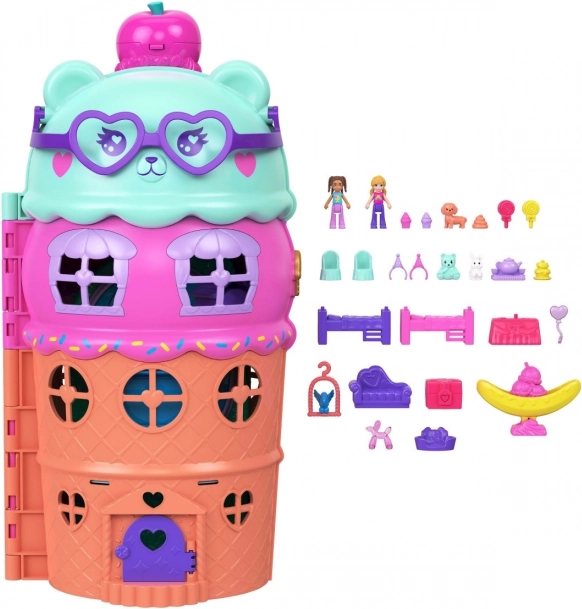 Polly Pocket Eisiges Häuschen mit Pool