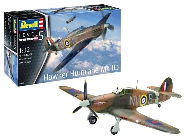 Plastikmodellflugzeug Hawker Hurricane MK IIB 1/32