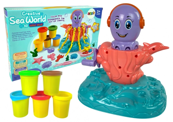 Knet-Set Unterwasserwelt Oktopus und Formen