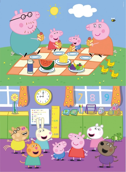 Peppa Wutz Puzzle Spielset - 2x60 Teile